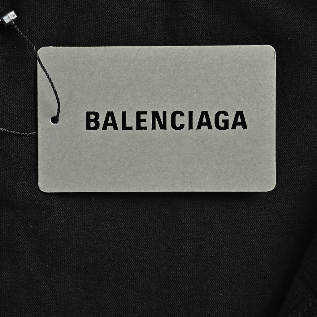 Balenciaga BLCG Euphoria Portrait Collaboration Short-Sleeve T-Shirt — Black