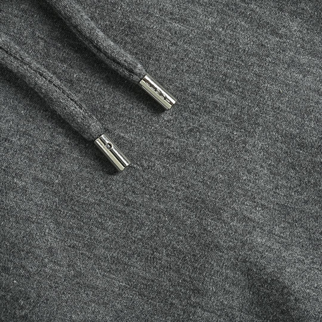 Fendi FD FF Monogram-Lined Zip Hoodie — Charcoal Grey