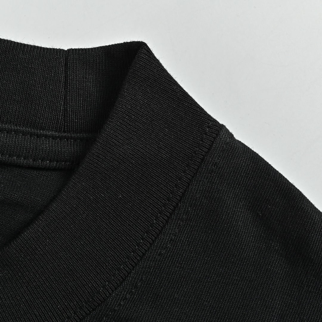 Dior Gradient All-Over Oblique Silver Thread Short-Sleeve T-Shirt — Black