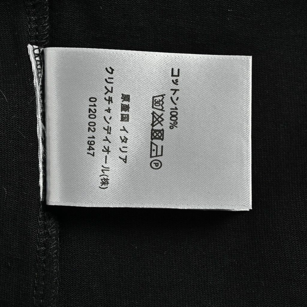 Dior Gradient All-Over Oblique Silver Thread Short-Sleeve T-Shirt — Black