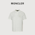 Moncler MC Tonal Rubber 3D Crest Badge Short-Sleeve T-Shirt — White