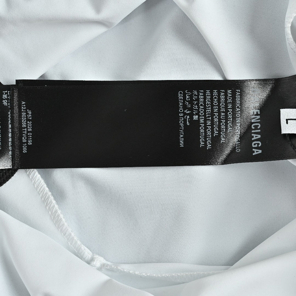 Balenciaga BLCG Reflective Series 6B Faux Two-Piece Spliced Sport Shorts — Black