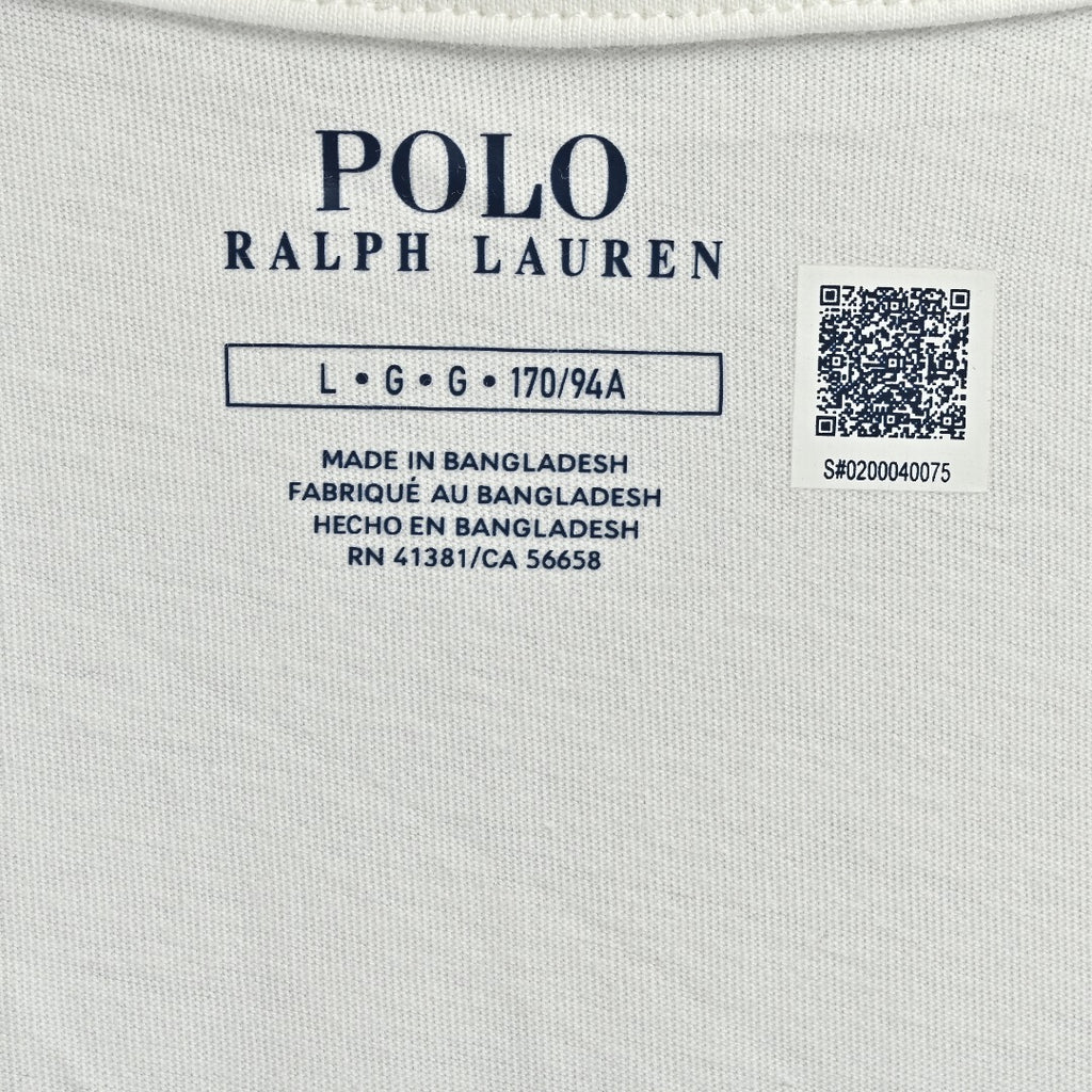 Ralph Lauren V-Neck Polo Pony Embroidered Short-Sleeve T-Shirt — White