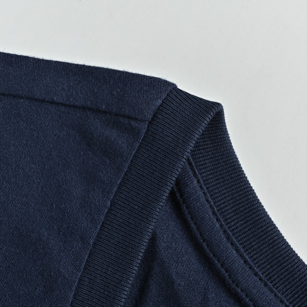 Ralph Lauren V-Neck Polo Pony Embroidered Short-Sleeve T-Shirt — Navy