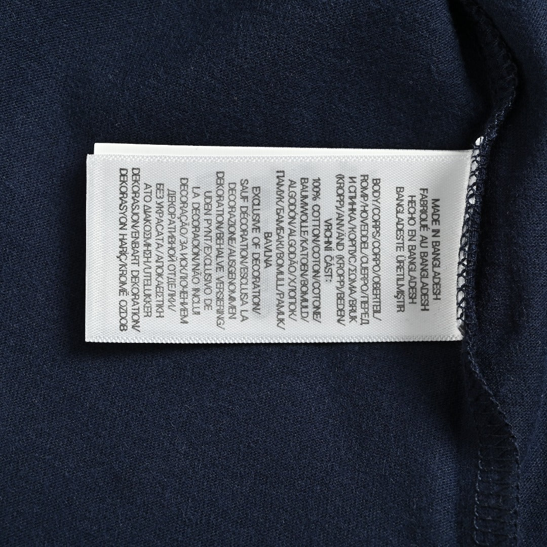 Ralph Lauren V-Neck Polo Pony Embroidered Short-Sleeve T-Shirt — Navy