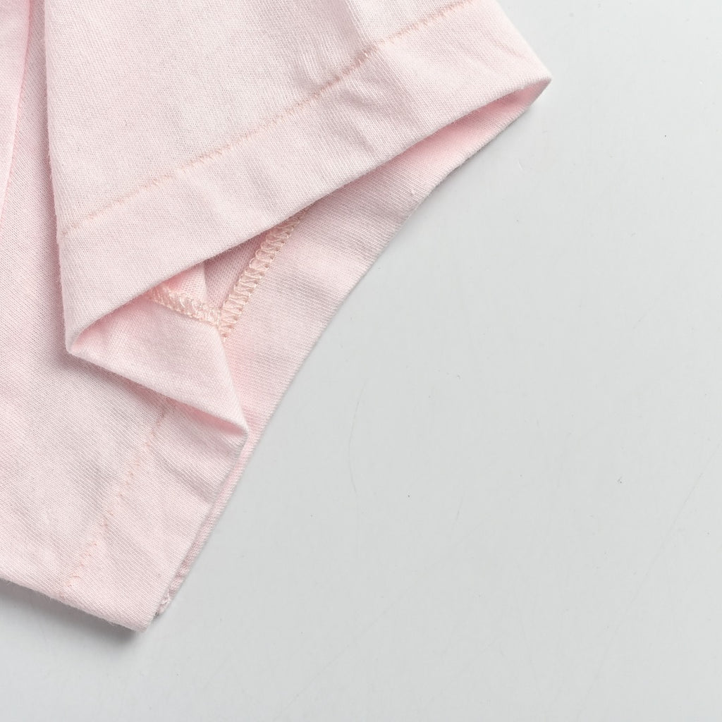 Ralph Lauren V-Neck Polo Pony Embroidered Short-Sleeve T-Shirt — Light Pink
