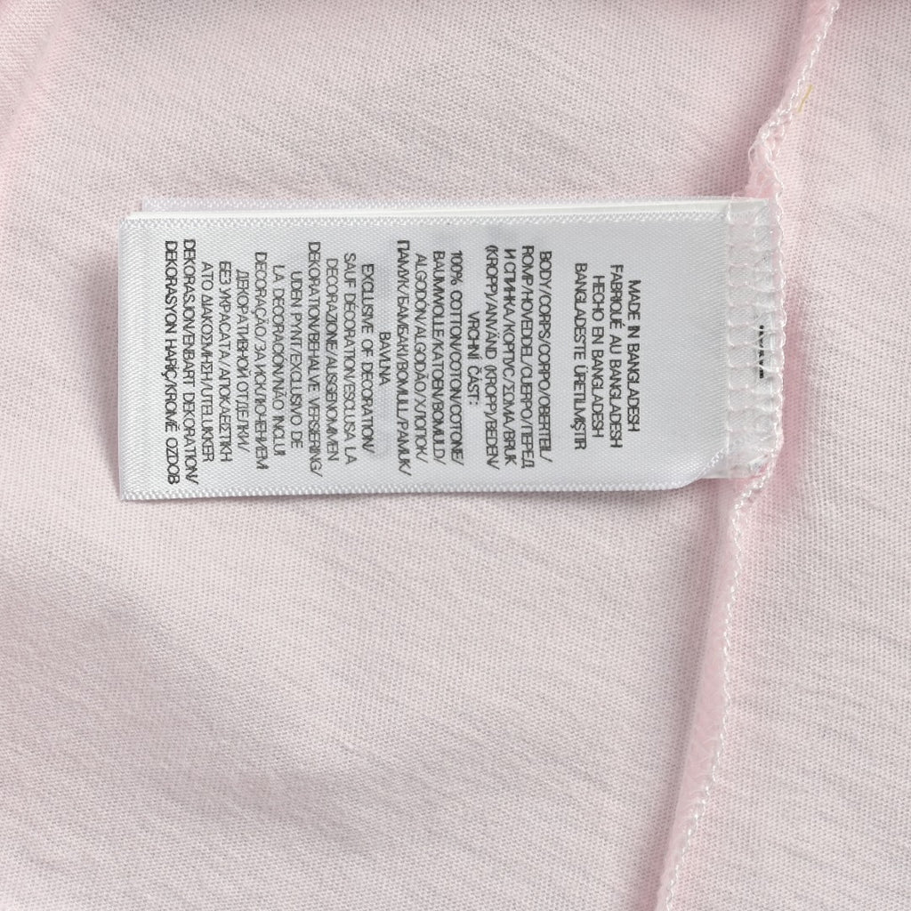Ralph Lauren V-Neck Polo Pony Embroidered Short-Sleeve T-Shirt — Light Pink