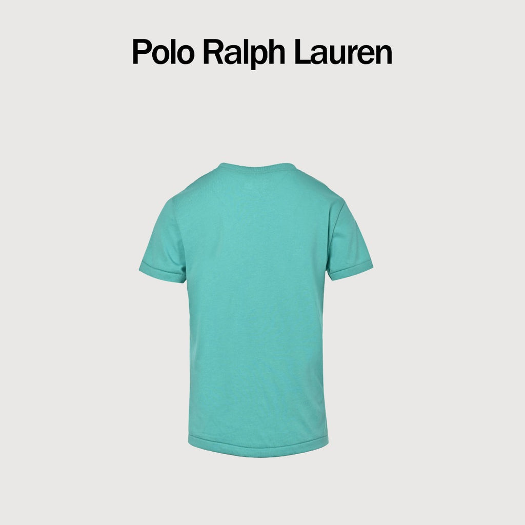 Ralph Lauren V-Neck Polo Pony Embroidered Short-Sleeve T-Shirt — Mint