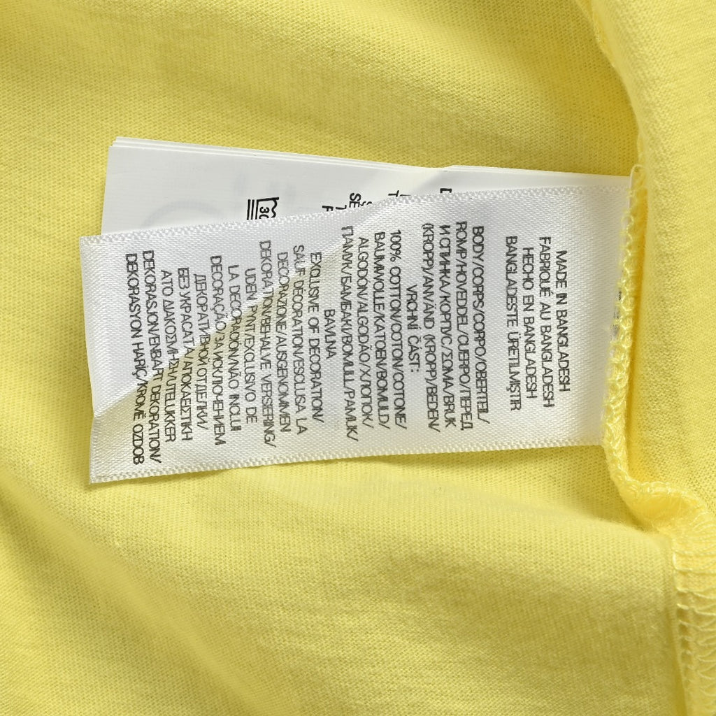 Ralph Lauren V-Neck Polo Pony Embroidered Short-Sleeve T-Shirt — Yellow