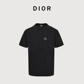 Dior Pocket Leather Label Short-Sleeve T-Shirt — Black