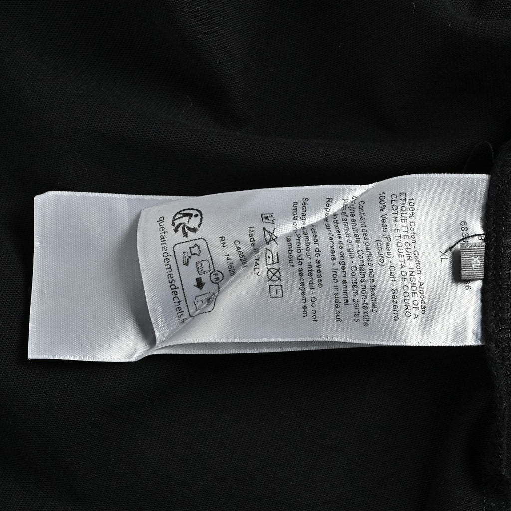 Dior Pocket Leather Label Short-Sleeve T-Shirt — Black