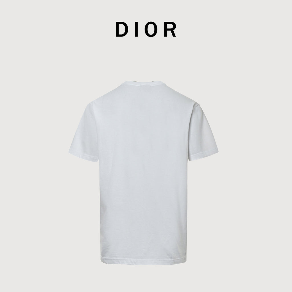 Dior Pocket Leather Label Short-Sleeve T-Shirt