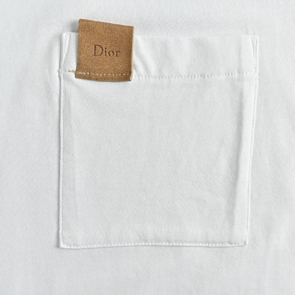 Dior Pocket Leather Label Short-Sleeve T-Shirt