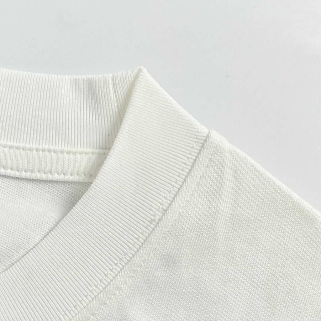Dior CD Classic Five-Pointed Star Embroidered Short-Sleeve T-Shirt White