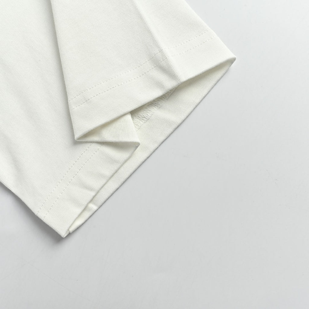 Dior CD Classic Five-Pointed Star Embroidered Short-Sleeve T-Shirt White