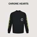 Chrome Hearts CH Cross Floral Sanskrit Scroll Print Long-Sleeve T-Shirt Black