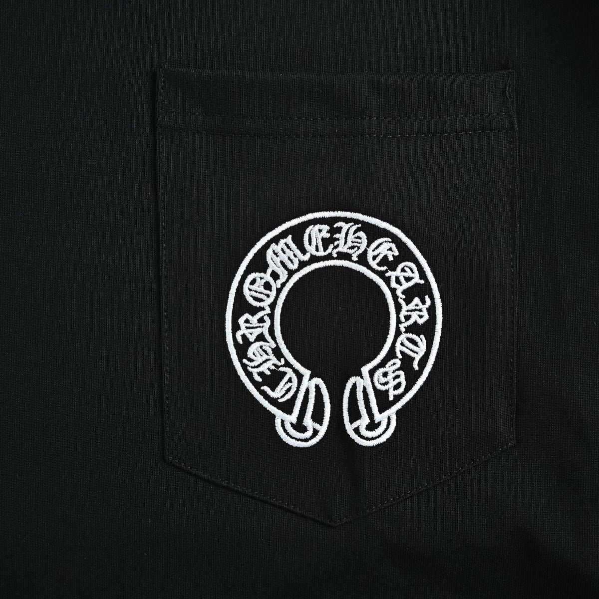 Chrome Hearts CH Cross Floral Sanskrit Scroll Print Long-Sleeve T-Shirt Black