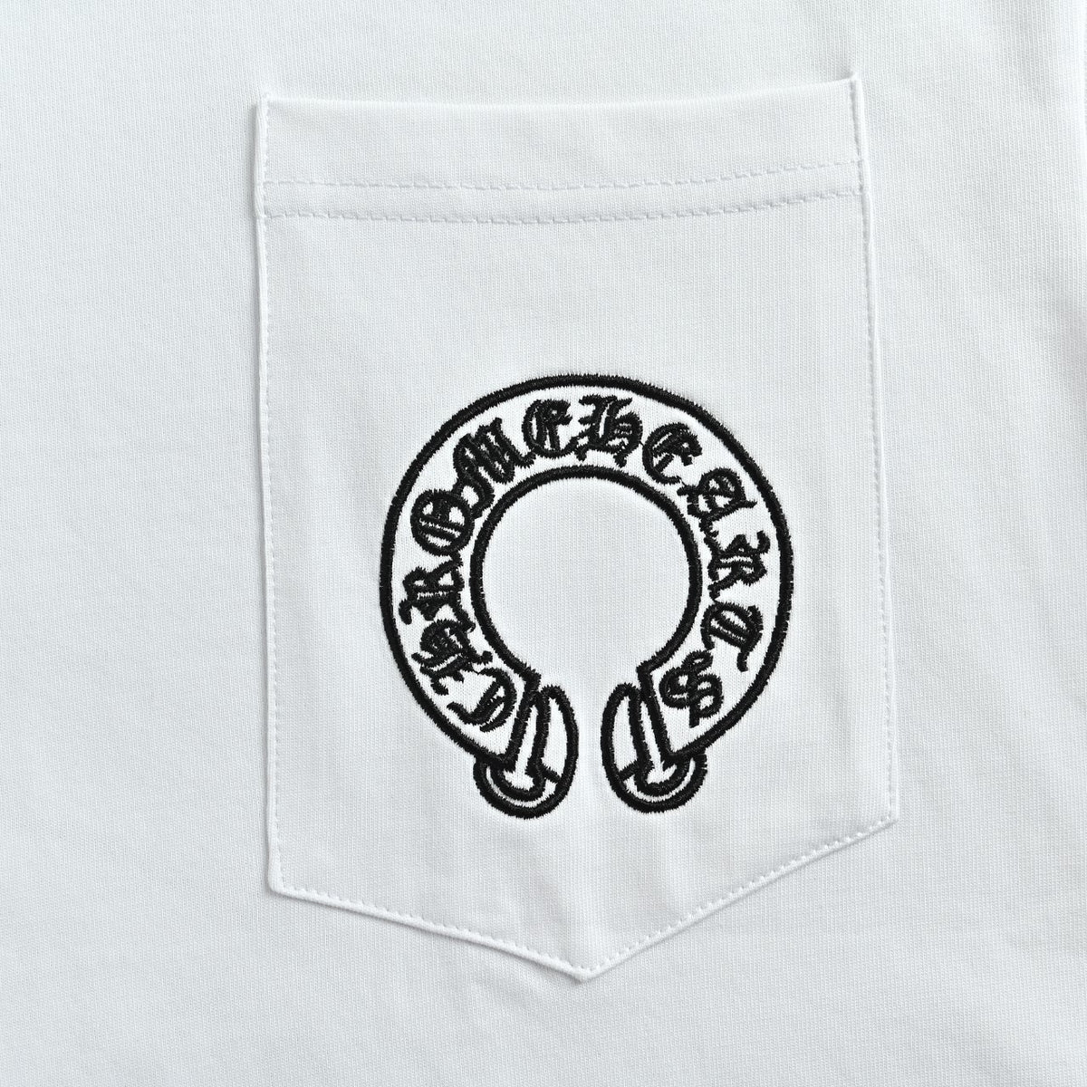 Chrome Hearts CH Cross Floral Sanskrit Scroll Print Long-Sleeve T-Shirt White