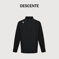 Descente Training Men's SOLOTEX Long-Sleeve Half-Zip Slim-Fit Thermal Knit Top Black