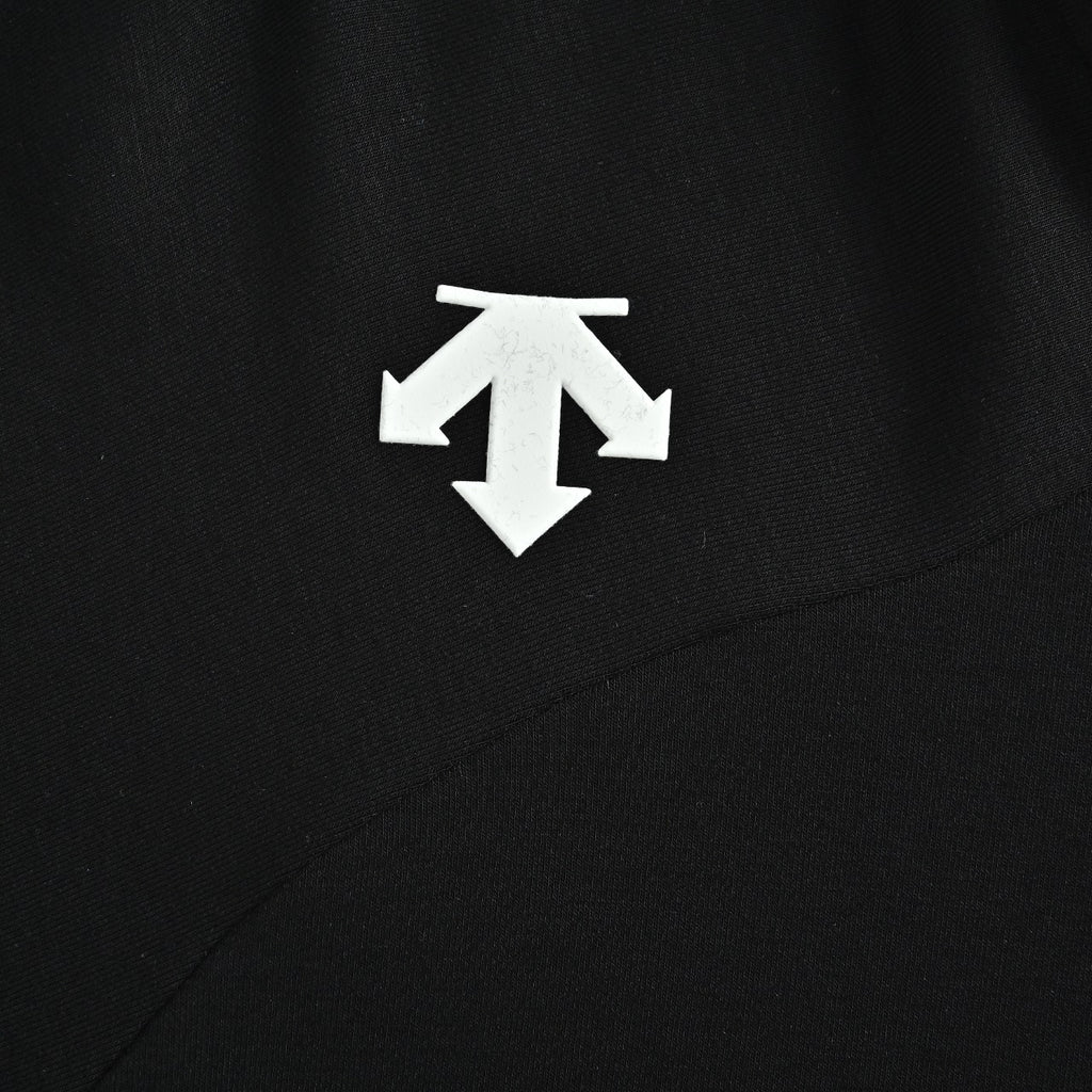 Descente Training Men's SOLOTEX Long-Sleeve Half-Zip Slim-Fit Thermal Knit Top Black