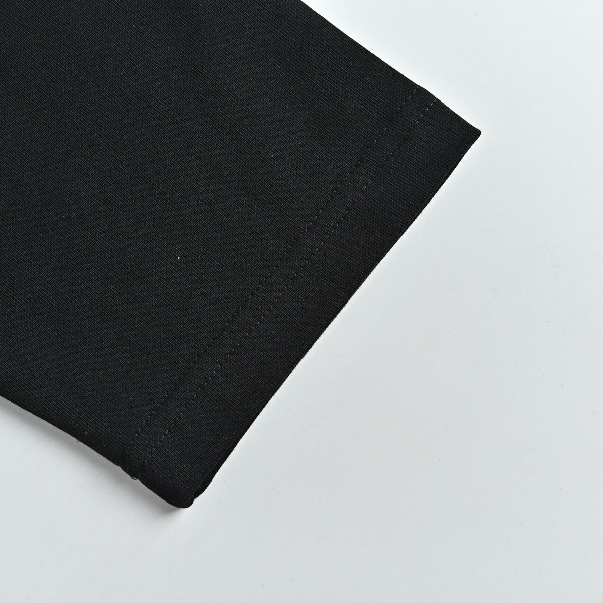 Louis Vuitton 26SS Wave-Pattern Colorblock Monogram Embroidered Letter Logo Long-Sleeve T-Shirt Black