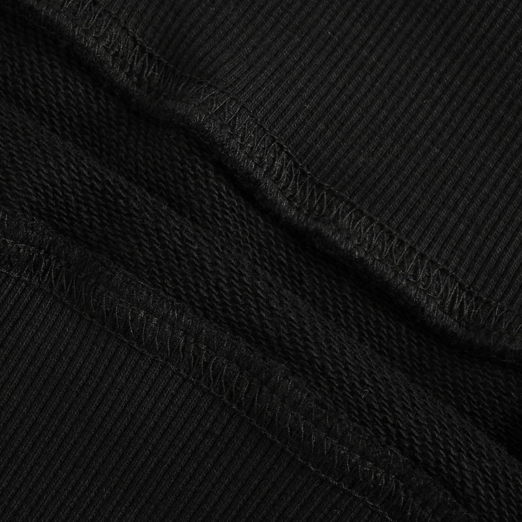 Burberry BBR Side Diamond-Check Woven Tape Crew-Neck Sweatshirt Black