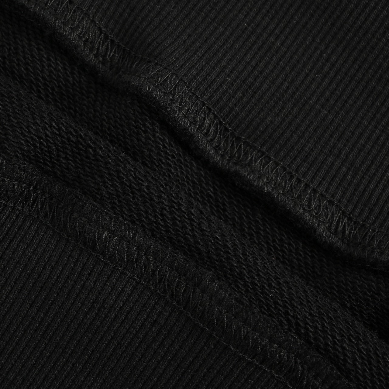 Burberry BBR Side Diamond-Check Woven Tape Crew-Neck Sweatshirt Black