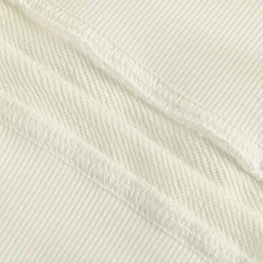 Burberry BBR Side Diamond-Check Woven Tape Crew-Neck Sweatshirt Cream