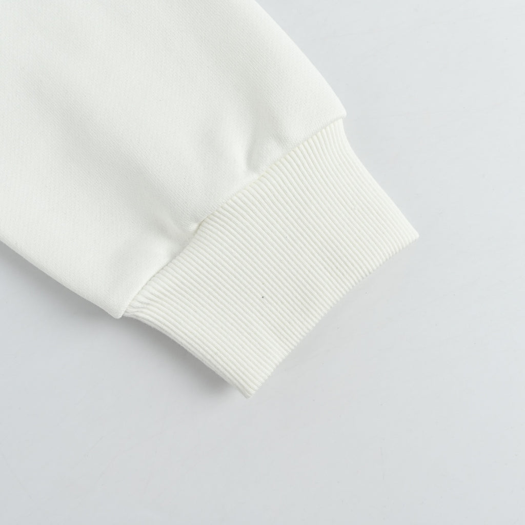 Burberry Micro-Logo Tartan-Spliced Cotton Crew-Neck Sweatshirt White