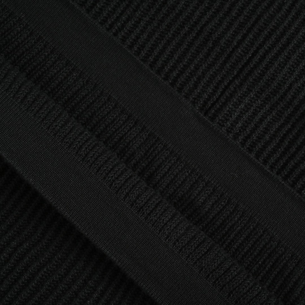 Burberry BBR Side Fine-Check Knit Polo Shirt Black