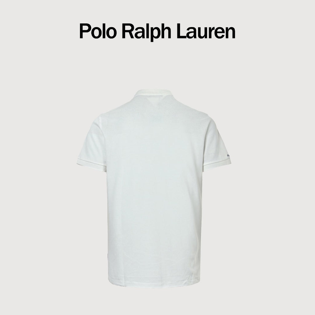 Ralph Lauren Purple Label Polo Pony Short-Sleeve Polo Shirt White