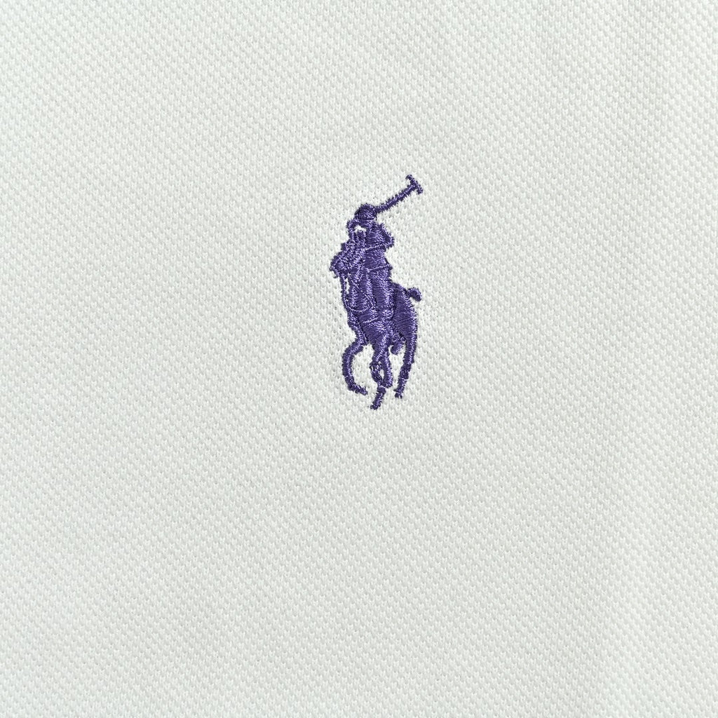Ralph Lauren Purple Label Polo Pony Short-Sleeve Polo Shirt White