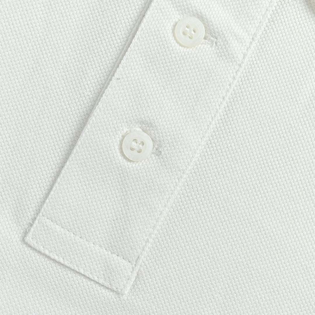 Ralph Lauren Purple Label Polo Pony Short-Sleeve Polo Shirt White