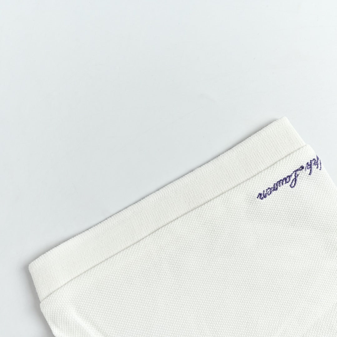 Ralph Lauren Purple Label Polo Pony Short-Sleeve Polo Shirt White