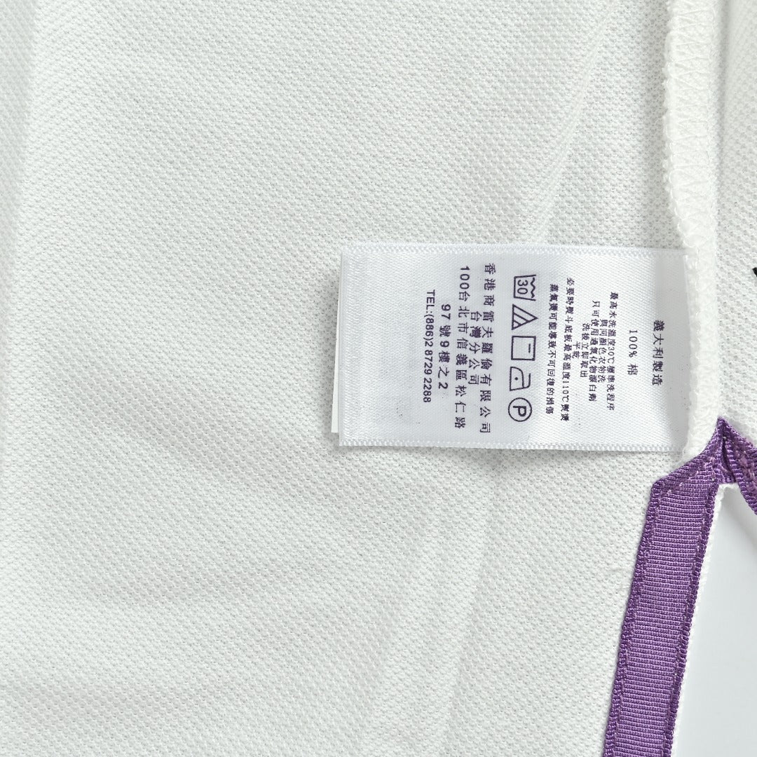 Ralph Lauren Purple Label Polo Pony Short-Sleeve Polo Shirt White