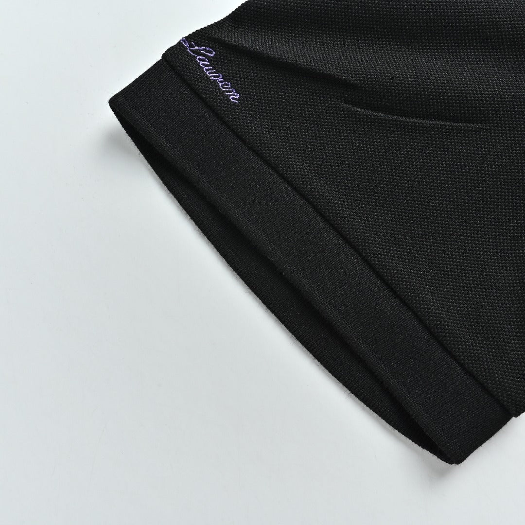 Ralph Lauren Purple Label Polo Pony Short-Sleeve Polo Shirt Black