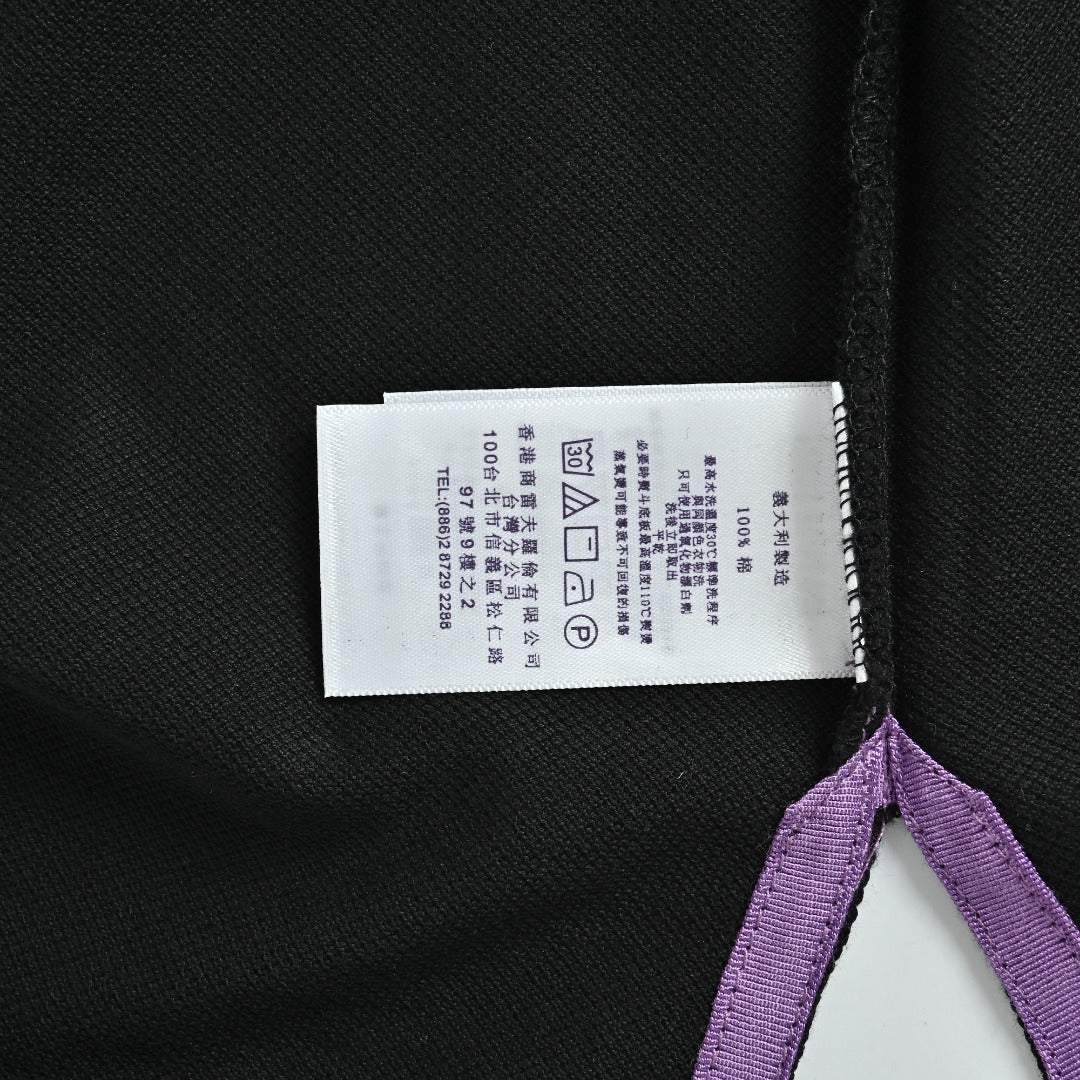 Ralph Lauren Purple Label Polo Pony Short-Sleeve Polo Shirt Black