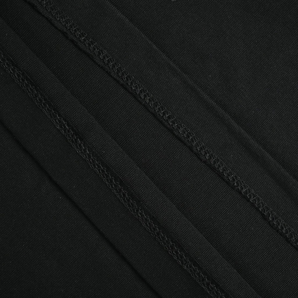 Chrome Hearts CH Sanskrit Horseshoe Print Short-Sleeve Polo Shirt Black