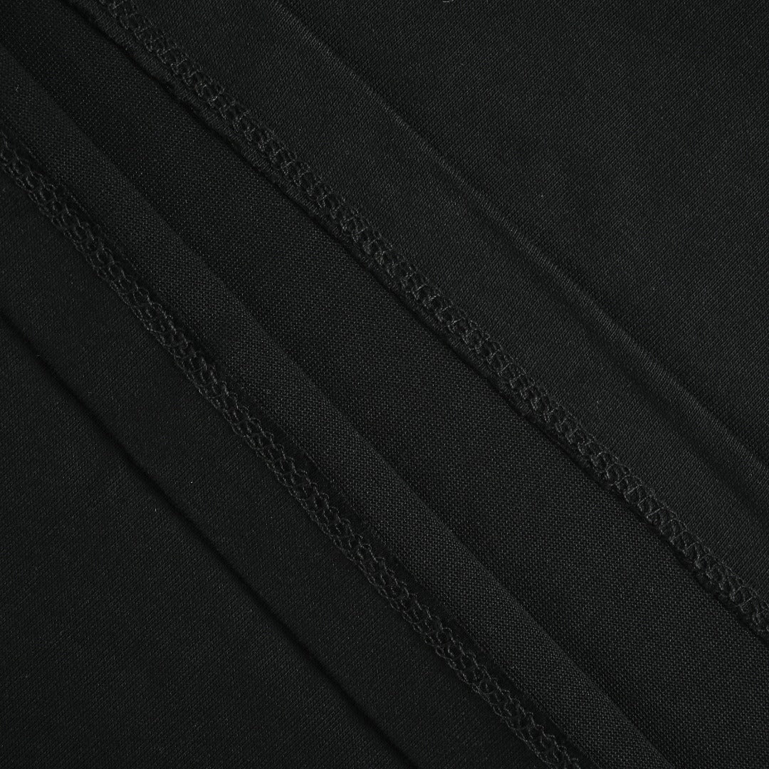 Chrome Hearts CH Sanskrit Horseshoe Print Short-Sleeve Polo Shirt Black