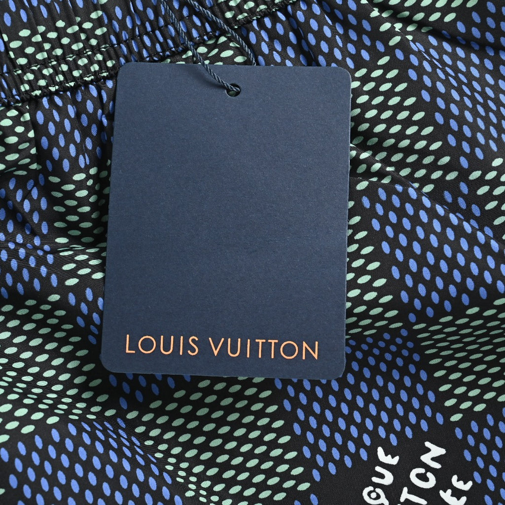 Louis Vuitton Damier Checkerboard Allover-Print Shorts Navy
