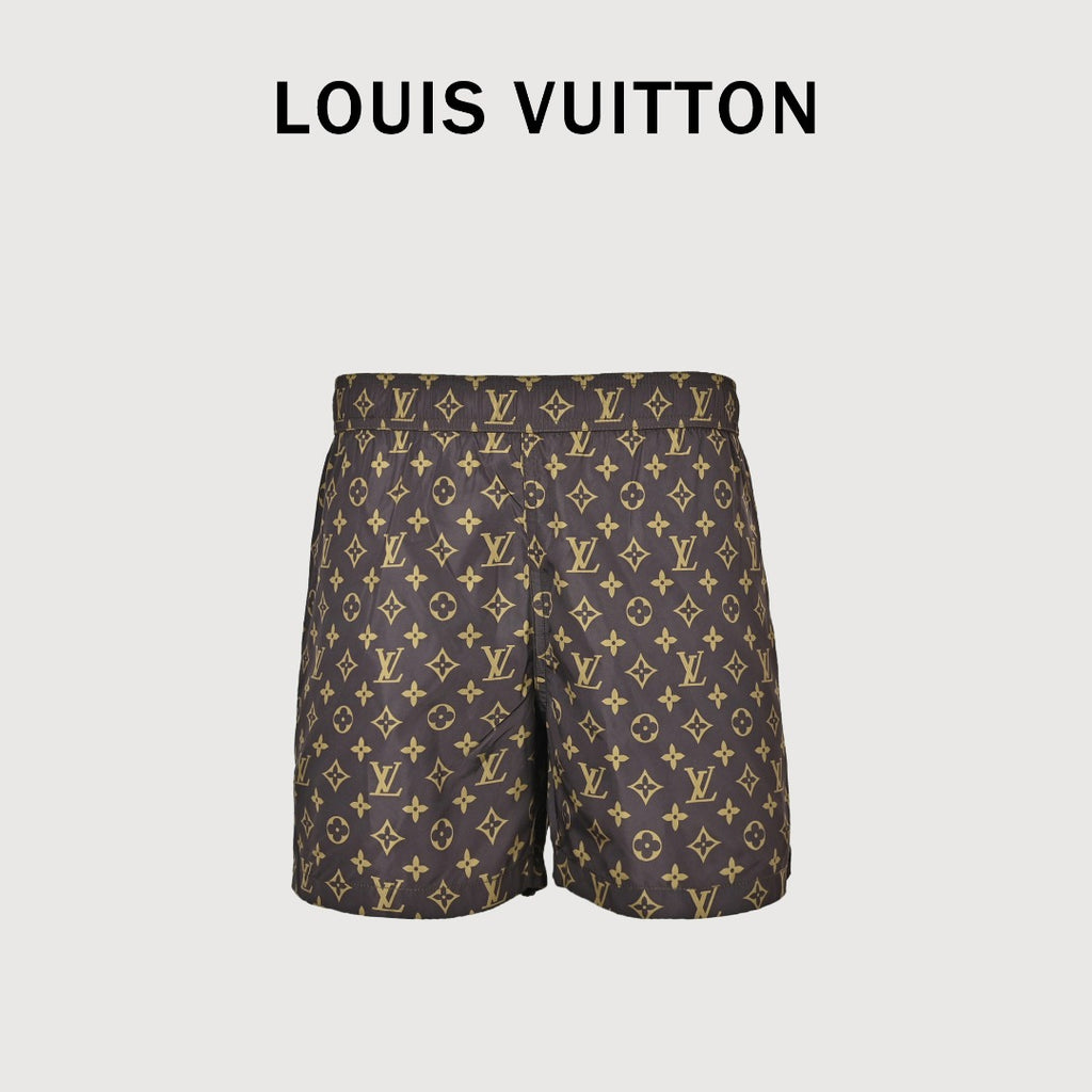 Louis Vuitton LV Monogram Allover-Print Shorts Brown