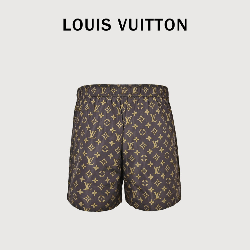 Louis Vuitton LV Monogram Allover-Print Shorts Brown