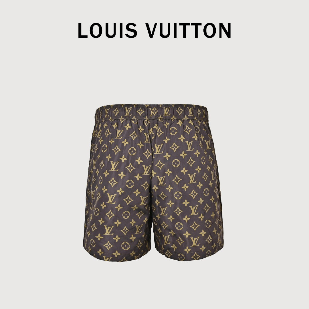 Louis Vuitton LV Monogram Allover-Print Shorts Brown