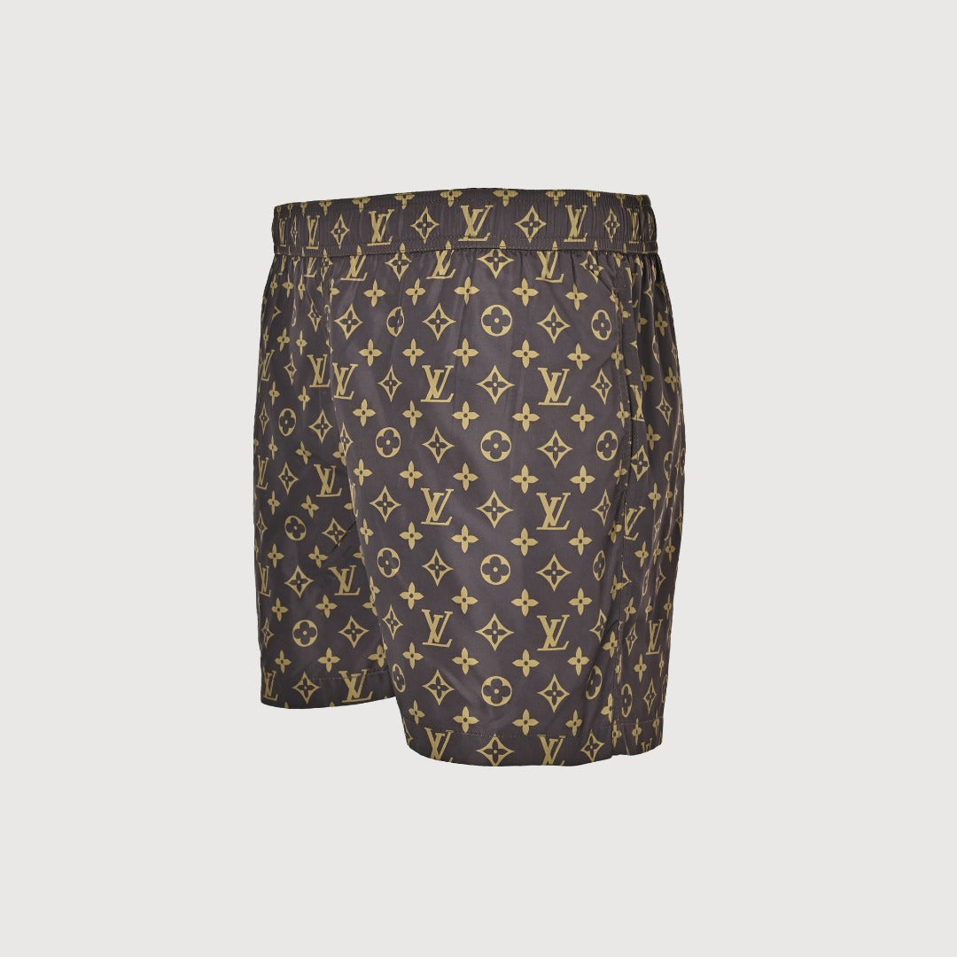 Louis Vuitton LV Monogram Allover-Print Shorts Brown