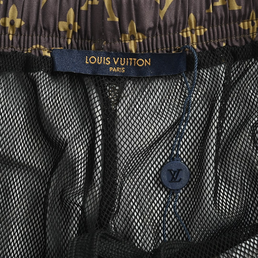 Louis Vuitton LV Monogram Allover-Print Shorts Brown