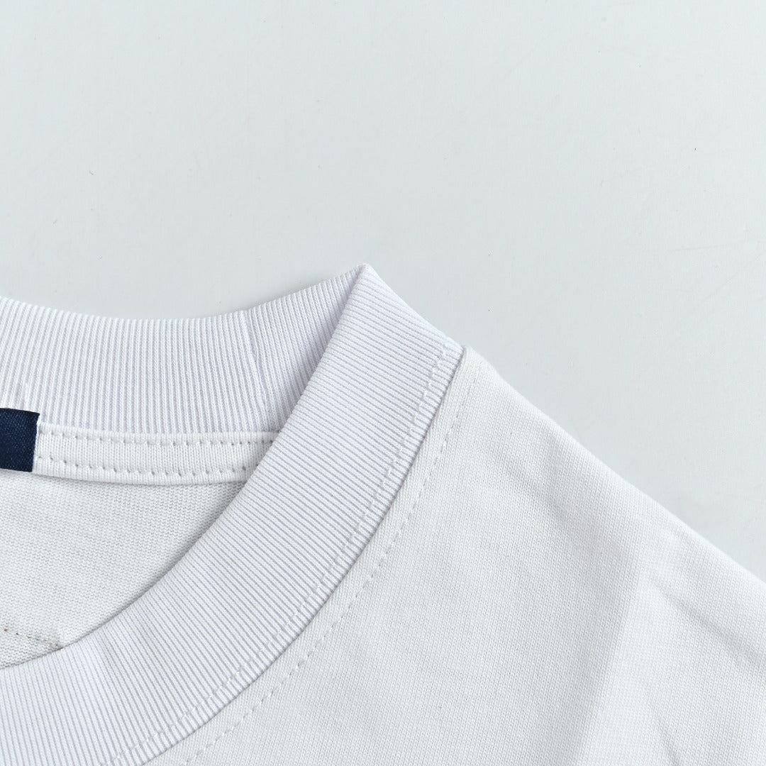 Louis Vuitton 26SS Chain Letter Logo Print Short-Sleeve T-Shirt White