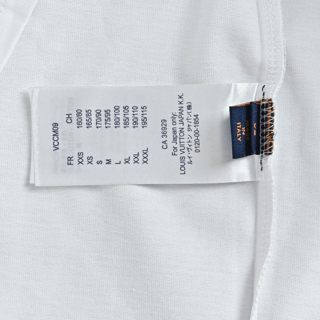 Louis Vuitton 26SS Chain Letter Logo Print Short-Sleeve T-Shirt White