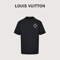Louis Vuitton 26SS Chain Letter Logo Print Short-Sleeve T-Shirt Black