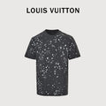 Louis Vuitton 26SS Raindrop Monogram Letter Allover-Print Short-Sleeve T-Shirt Black