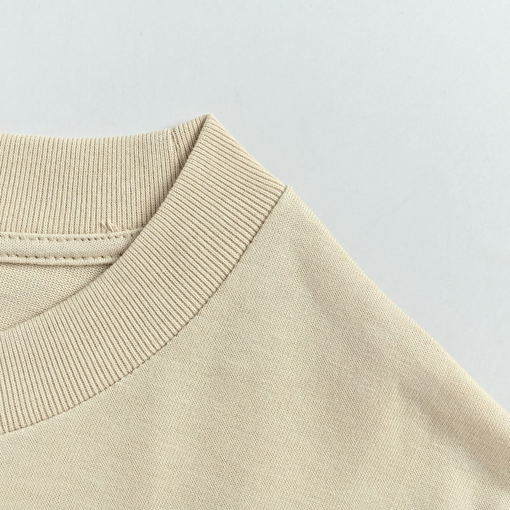 Louis Vuitton 26SS L.V.M. Embroidered Micro-Logo Letter Short-Sleeve T-Shirt Sand